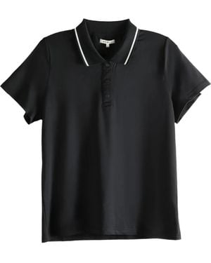 Malbon Golf Logo-Print Polo Shirt - Black