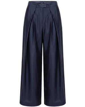 Pharaoh Katia Pleated Pants - Blue