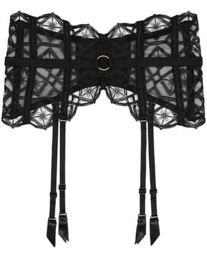 Aubade Ceñidor De Cintura Sense Of Illusion Bordado - Negro