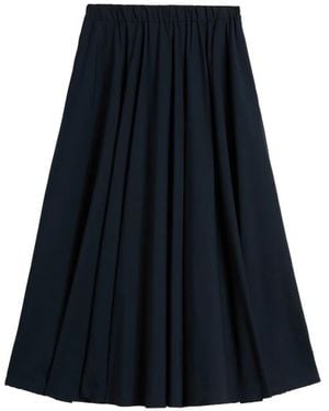 Aspesi Elasticated-Waistband Skirt - Blue