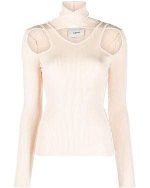Coperni Cut-Out Ribbed Jumper - Natural