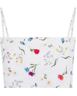 Azeeza Walton Oberteil mit Blumenmuster - Weiß