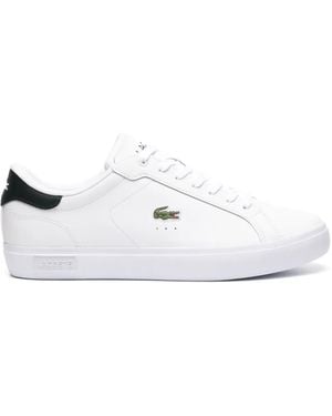 Lacoste Powercourt Leather Sneakers - White