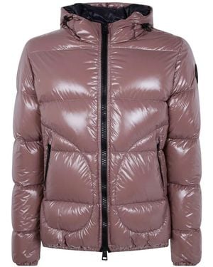 Herno Gloss-Finish Padded Coat - Purple
