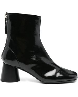 Halmanera 60Mm Leather Boots - Black