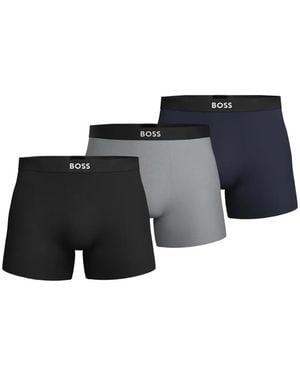 BOSS Logo-Waistband Boxers Set - Black