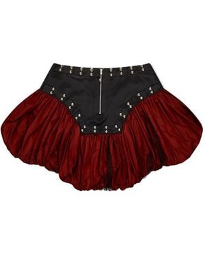 Chopova Lowena Backtuck Skirt - Red