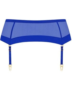 Maison Close Corps À Corps Neon Garter Belt - Blue
