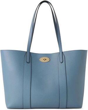 Mulberry Bayswater Leather Tote Bag - Blue