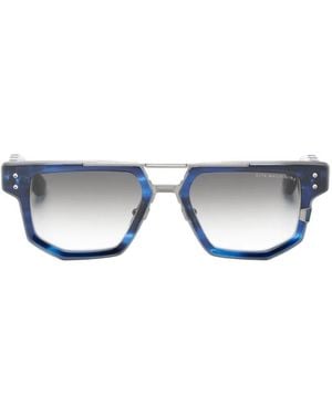 Dita Eyewear Mach-Nine Geometric-Frame Sunglasses - Blue