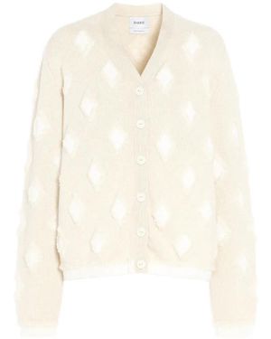 Barrie Kaschmircardigan Mit Argyle-Motiv - Weiß