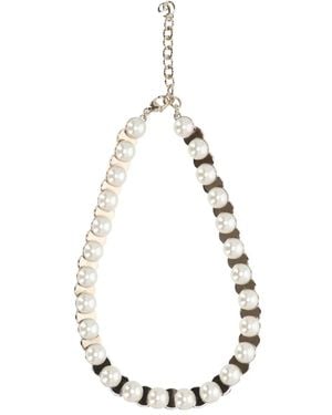 Gucci Pearl-Embellishment Necklace - White
