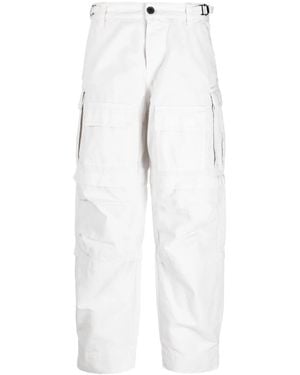 DARKPARK Julia Ripstop Cargo Trousers - White