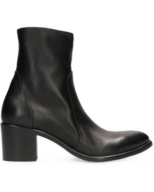 strategia shoes Bottines En Cuir - Black