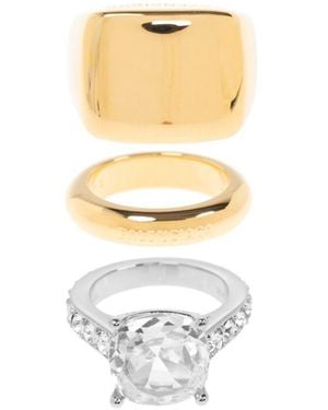 Balenciaga Mini Day Rings (Set Of Three) - White