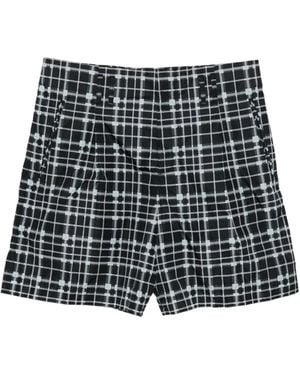 Lanvin Short À Carreaux - Black