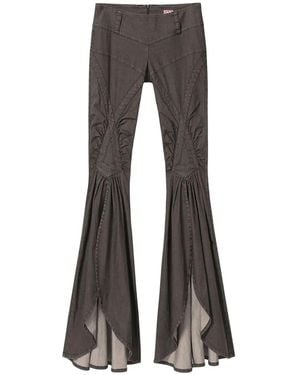 Miss Sixty Ruched Flared Jeans - Gray