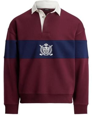Ralph Lauren Crest Rugby Sweatshirt - Red