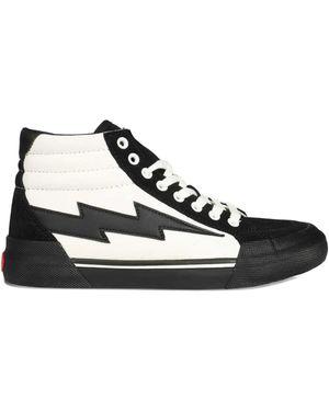 REVENGE X STORM Lightning-Bolt Detail Sneakers - Black