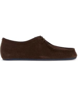 Jil Sander Hood Suede Lace-Up Shoes - Brown