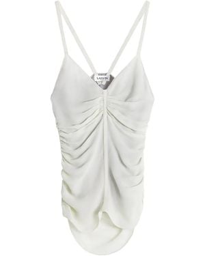 Lanvin Oberteil Aus Seide - Weiß