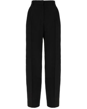 The Row Lilas Pant In Wool And Linen - Blue