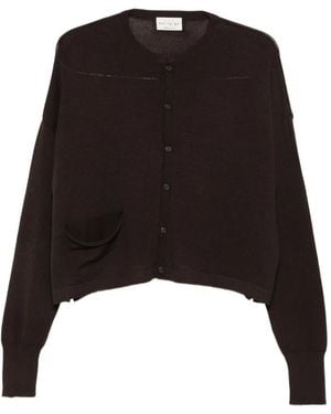 Ma'ry'ya Patch-Pocket Cardigan - Black