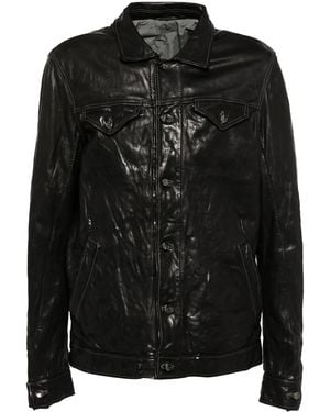 Incarnation Veste En Cuir - Noir
