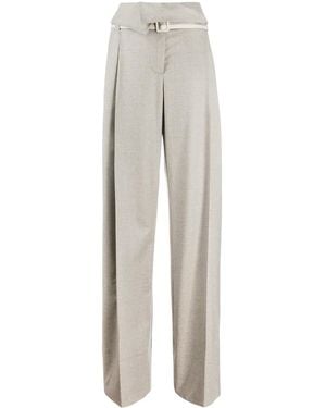 Stella McCartney Harley Pleated Paperbag Trousers - Grey