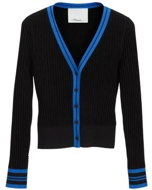 3.1 Phillip Lim Veste Boutonnée En Maille - Blue