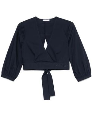 Patrizia Pepe Cotton Blouse - Blue