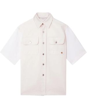 Stella McCartney Utility ショートスリーブ デニムシャツ - ホワイト