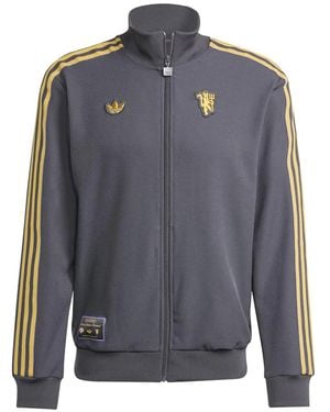 adidas Manchester United Fc Zip-Up Sweatshirt - Blue