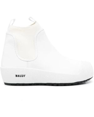 Bally Stivali Gadey Con Suola Rialzata - Bianco