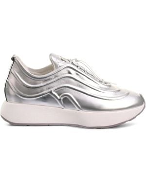 Högl Fin Metallic Wave Trainers - White