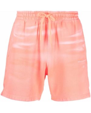 Alexander Wang Tie-Dye Cotton Track Shorts - Pink