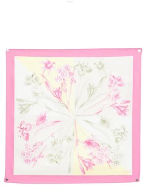 Liu Jo Floral-Detail Scarf - Pink