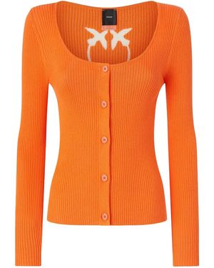 Pinko Cárdigan con aberturas - Naranja