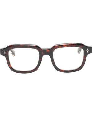 Matsuda Occhiali Squadrati Con Effetto Tartarugato - Nero