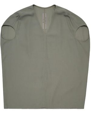 Rick Owens V-Neck Blouse - Green
