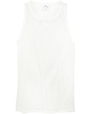 Courreges Ac Mesh Tank Top - White