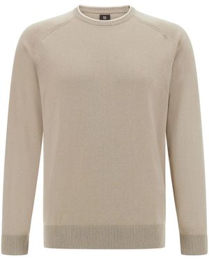BOGGI Crew-Neck Sweater - Natural