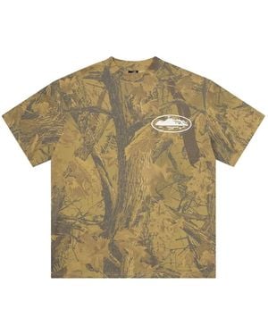 corteiz Puff Print Island Short-Sleeve T-Shirt - Green