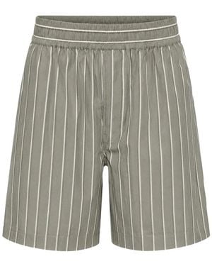 Isabel Marant Striped Bermuda Shorts - Grey