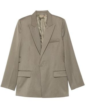 Victoria Beckham Belted Tailored Jacket - Natural