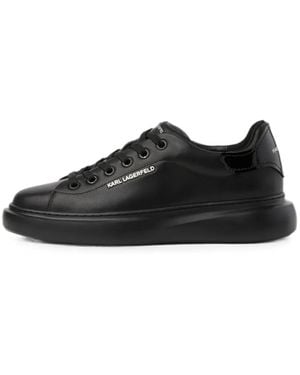KARL LAGERFELD Ikon Nft Kore Leather Sneakers - Black
