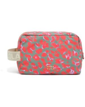 Bimba Y Lola Kosmetiktasche Mit Leoparden-Print - Pink