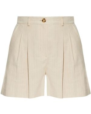 Paul Smith Geplooide Shorts - Naturel