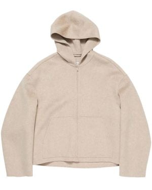 Acne Studios Zip-Up Hoodie - Natural