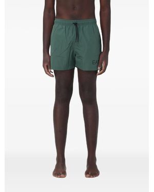 EA7 Costume Da Bagno Con Stampa - Verde